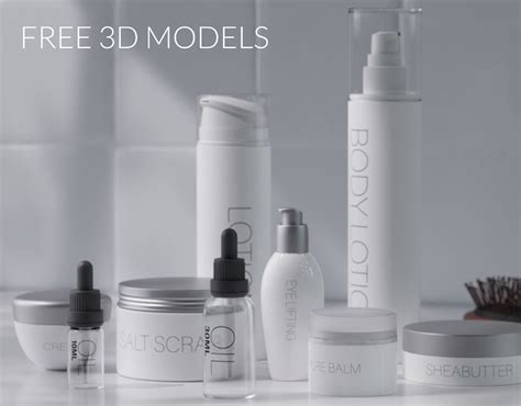 Cosmetics set 3D :: Behance