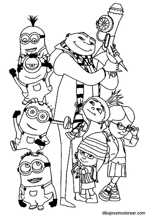 Gru Y Minions Mi Villano Favorito Dibujo Para Colorear Png The Best