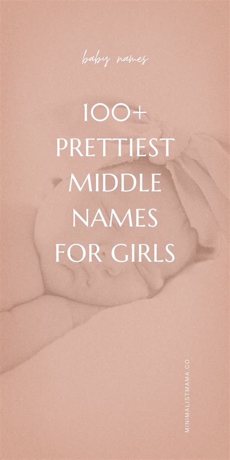 The Prettiest Middle Names For Girls 2024 Middle Names For Girls