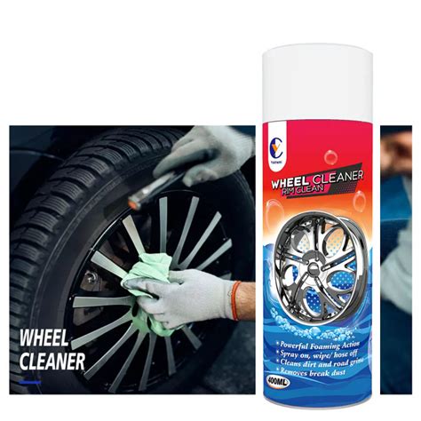 Car Cleaning Aerosol Alloy Wheel Rim Cleaner Safe For All Wheel Types Wheel Foam Cleaner Spray