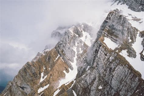 Free Images Rock Snow Winter Cloud Adventure Mountain Range