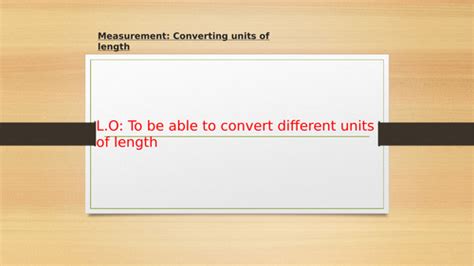 Converting units of length | Teaching Resources