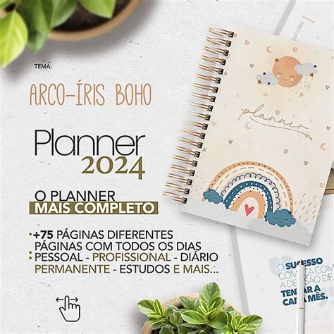 Planner Arco Iris Boho Fazendo A Nossa Festa