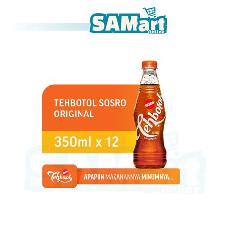 Jual Teh Botol Sosro Original 350ml X 12 Pcs KARTON SLEMAN BISA