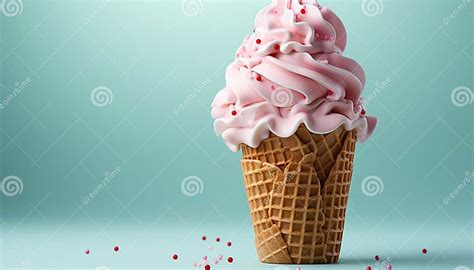 Gourmet Ice Cream Cones Sweet Summer Treat Delicious And Refreshing