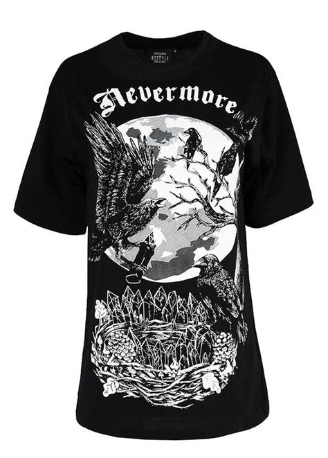 The Nevermore Oversized Gothic T Shirt From Restyle Is An Edgar Allen