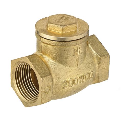 Aqua Dynamic 1 Threaded Brass Swing Check Valve 1191 005 Rona