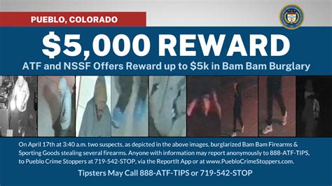 Atf Offering Reward For Information In Firearm Theft Fox21 News Colorado