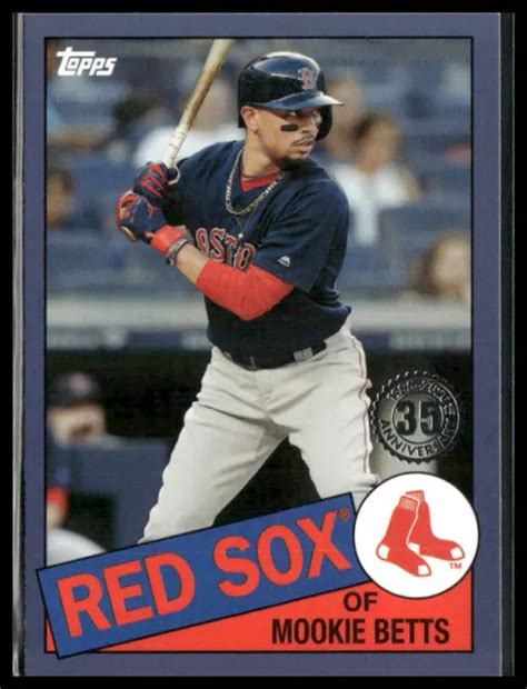 MOOKIE BETTS 85 21 2020 Topps 35e Anniversaire Bleu EUR 4 03 PicClick FR