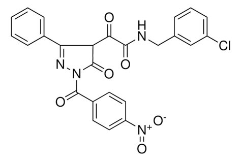 N 3 CHLOROBENZYL 2 1 4 NITROBENZOYL 5 OXO 3 PHENYL 4 5 DIHYDRO 1H