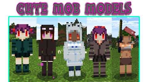 Cute Mob Model Addon For Minecraft New Update Mcpe Addons For Minecraft Bedrock And Pocket Edition