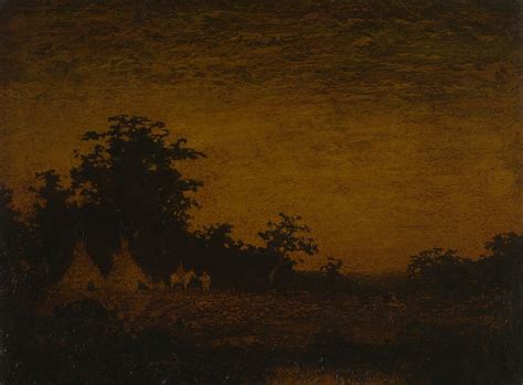 Indian Encampment Ralph Albert Blakelock Free Photo Illustration