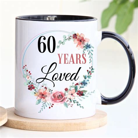 Mugs Drinkware 60th Birthday Gift Mug White Coffee Cup Funny Gift For