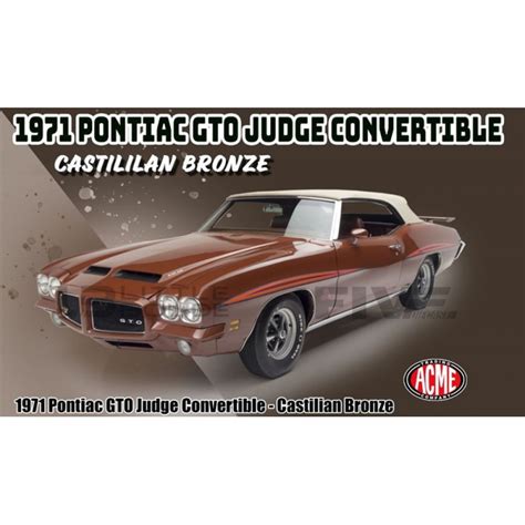 Acme Miniatuur PONTIAC GTO JUDGE CONVERTIBLE 1971