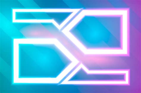 Premium Vector Geometric Shapes Neon Lights Background