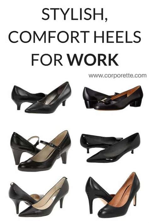 25+ Stylish Comfort Heels for Work