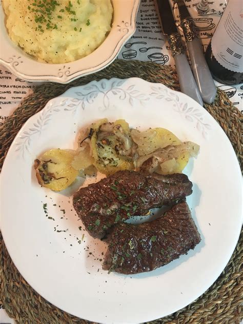 Las Recetas De Martuka Churrasco Al Horno Con Cebolla Ajo Y Patatas