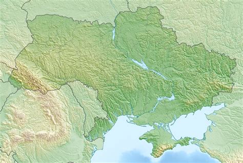 Large detailed relief map of Ukraine. Ukraine large detailed relief map ...