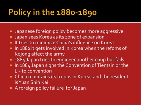 PPT - Japanese Foreign Policy 1855-1905 Notes from Barnhart and Duus ...