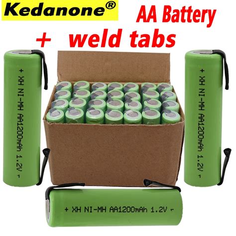 Pcs Ni Mh V Aa Rechargeable Battery Mah Nimh With Welding