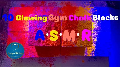 10 Glow Fresh Gym Chalk Blocks Asmr Oddly Satisfying Youtube