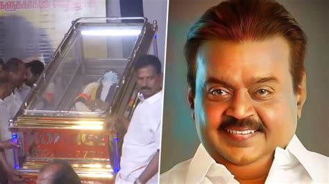 Vijayakanth Funeral Update: Actor–Politician’s Mortal Remains Brought ...