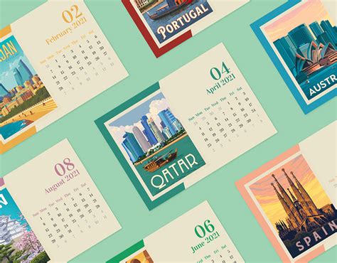 Calendar Design 1 Images Behance