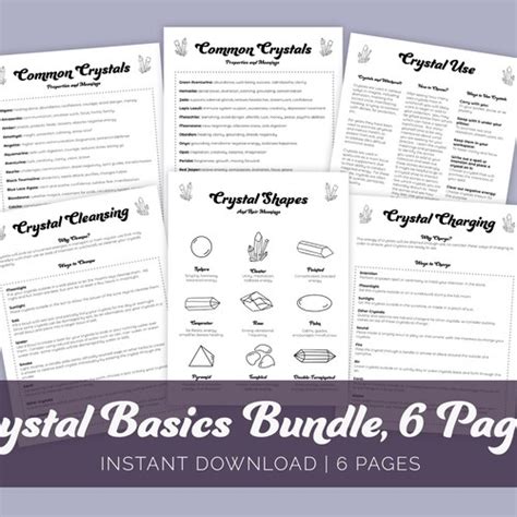 Witchcraft Basics Printable Pages Beginner Witch Grimoire Etsy