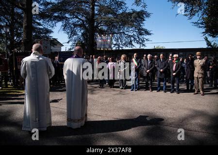 Torino Italia 25 Aprile 2024 Un Momento Della Cerimonia