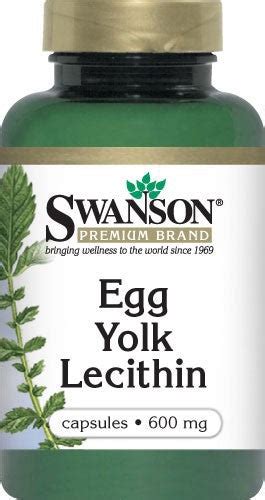 Swanson Premium Egg Yolk Lecithin 60 Capsules Mega Vitamins