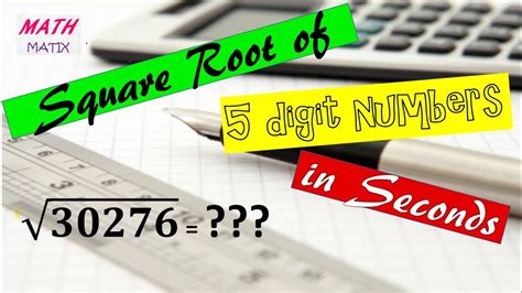 Square Root Of 5 Digit Number Easy Square Root Squareroot Easy