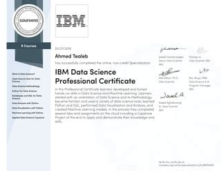 Ibm Data Science Professional Certificate Ppt