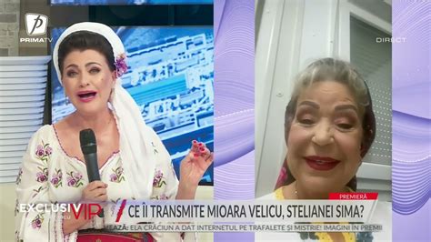 STELIANA SIMA TÂNJEȘTE DUPĂ VREMURILE DE ÎNCEPUT AMINTIRI DE SUFLET