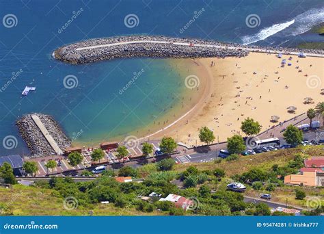 Machico Beach In MAdeira Stock Photography | CartoonDealer.com #113501276