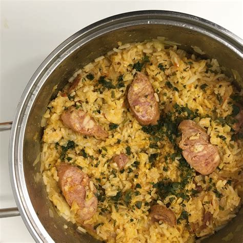 Arroz Linguiça Repolho Mãe Tô Fome