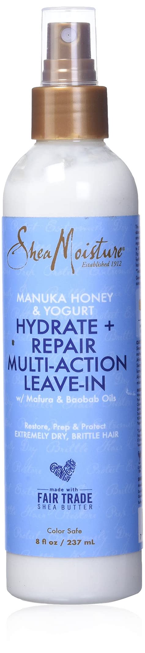 Shea Moisture Manuka Honey And Yogurt Hydrate Plus Multi Action Leave Insex Treatment 8 Ounce