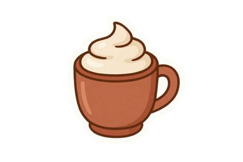 Hot Chocolate Kawaii Sticker Graphic By OCA Creative Labs Creative