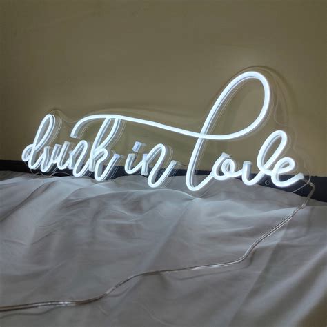 Neon Sign Drunk In Love Led Light Custom Wedding Decor For Room Home