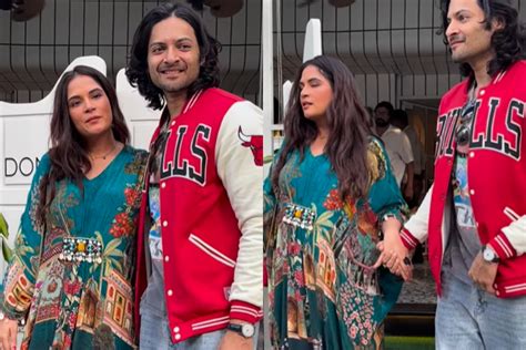 Richa Chadha Flaunts Baby Bump Looks Radiant In First Public