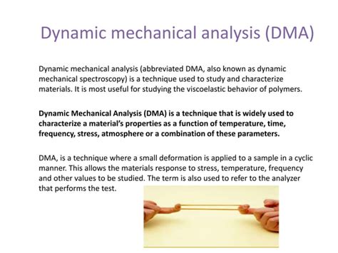 Dynamic Mechanical Analysis Dma Ppt