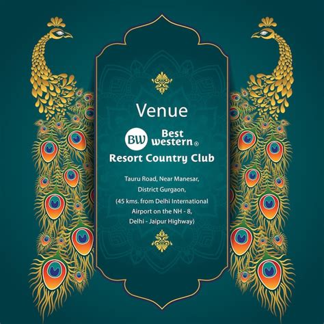 Premium Vector Green Elegant Indian Wedding Invitation