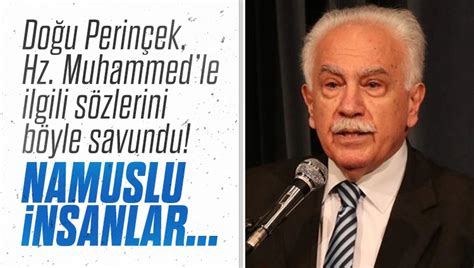 Sesli Makale Haber Doğu Perinçek Hz Muhammedle ilgili sözlerini