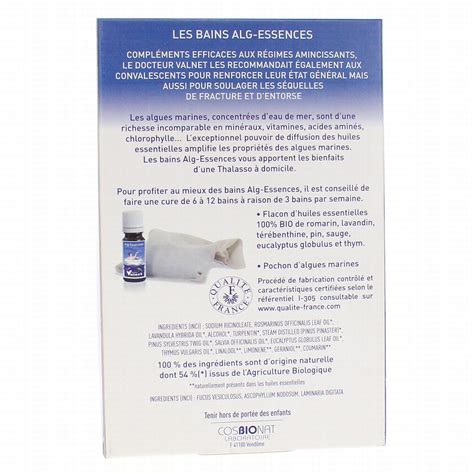 Docteur Valnet Alg Essences Bain D Algues Marines Tonifiant Bio