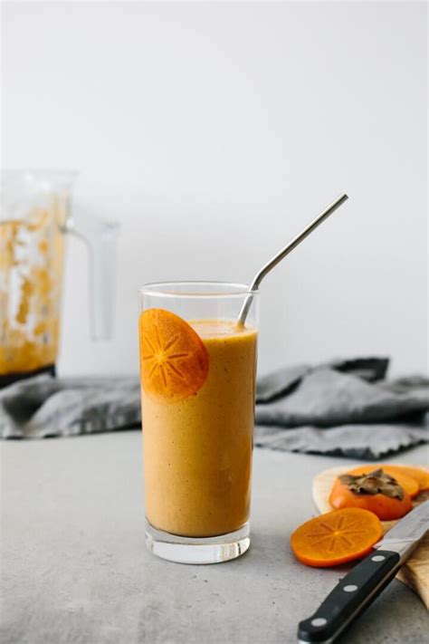 Spiced Persimmon Smoothie Downshiftology