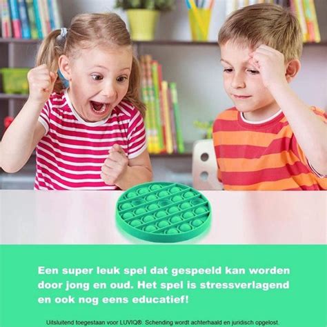 Pop It Fidget Toys Groen Rond Cirkel Bol