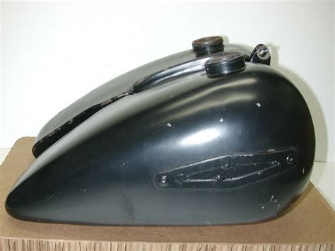 Vintage HARLEY DAVIDSON Shovelhead Black Motorcycle Fuel Gas Tank