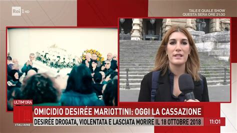 Omicidio Desirée Mariottini oggi la cassazione Storie Italiane 20 10