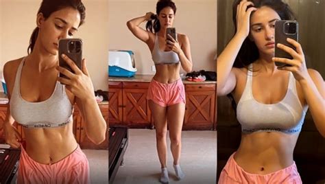 Disha Patani Flaunts Her Washboard Abs In Latest Video