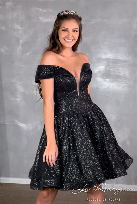 Vestido De Debutante Preto 2 Em 1 - Vestido 2 em 1 | 196 - Lu Rodrigues - Aluguel de Roupas
