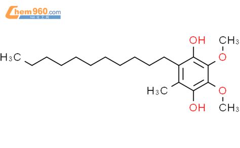 121864 89 9 1 4 Benzenediol 2 3 dimethoxy 5 methyl 6 undecyl 化学式结构式分子